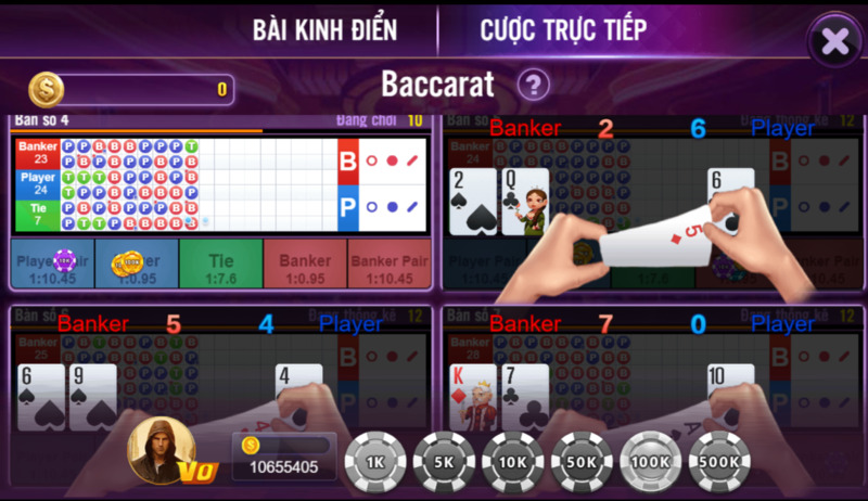 Phương pháp soi cầu Baccarat bệt, đánh cầu dọc